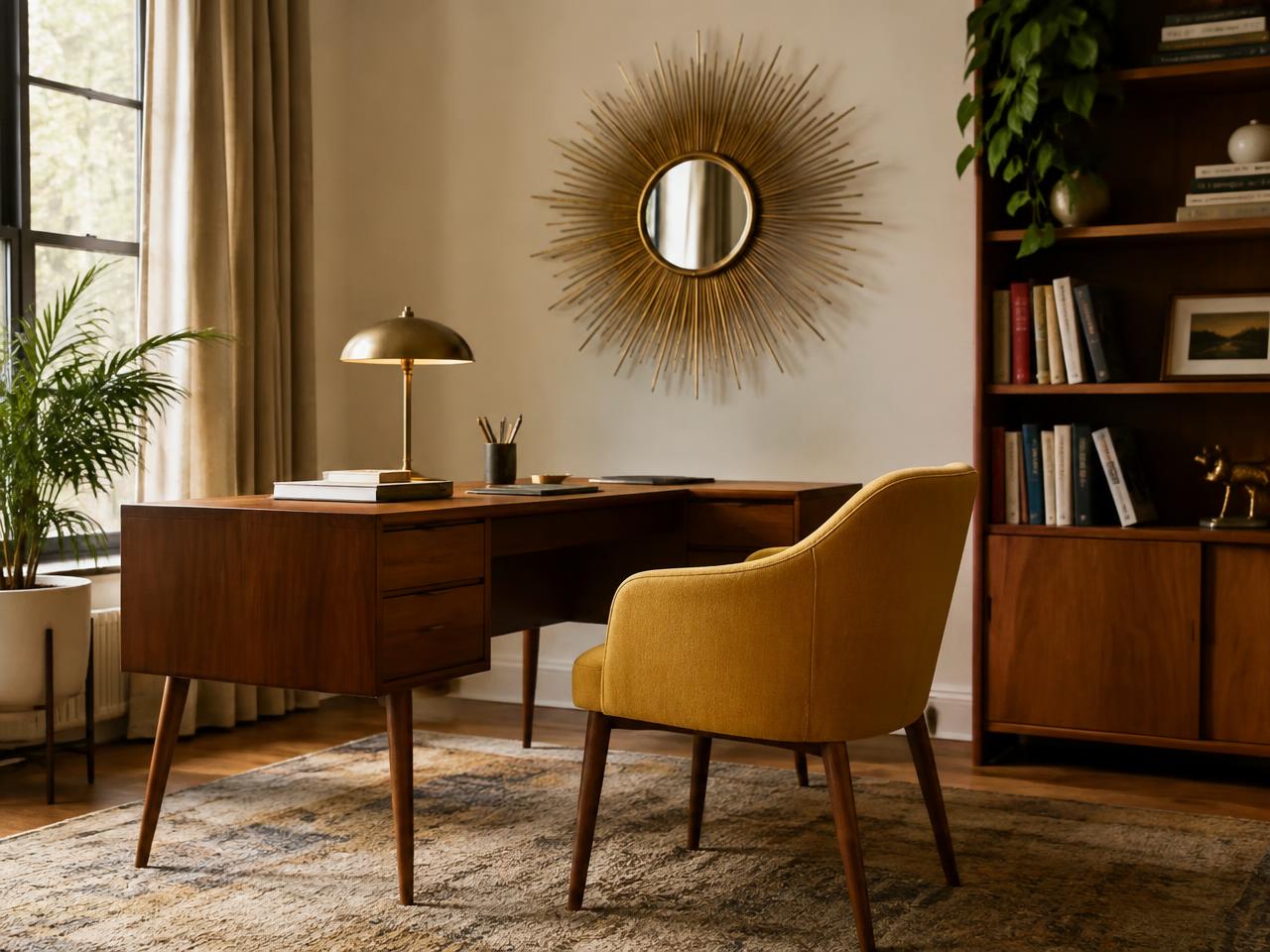 Mid-Century Modern study